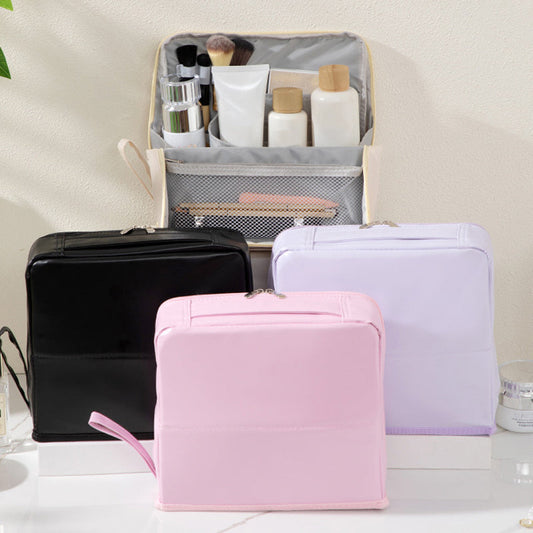 🎉👜50% de réduction ! Trousse à cosmétiques élégante à compartiments – Style minimaliste, rangement intelligent et ultra-pratique ✨