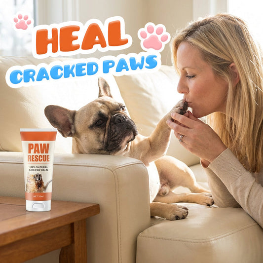 🎉50% DE RÉDUCTION ! 🐾 Baume Apaisant pour Pattes Gercées de Chiens et Chats – 100% Naturel, Sûr Même si Léché ! 🐶🐱