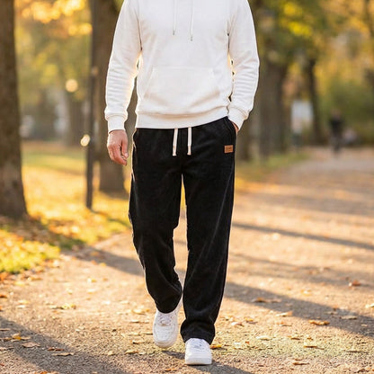 💎60% DE RÉDUCTION ! 💎 Pantalon Décontracté en Velours Côtelé pour Homme – Coupe Droite, Taille Réglable & Résistant aux Lavages