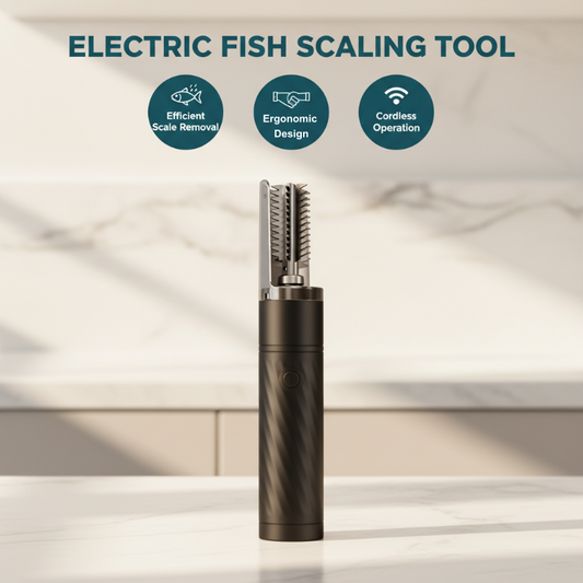 🐟 PROMO FLASH -50% ✨ Écailleur à Poisson Électrique — Sans Fil, Lames Inox 304 & IPX7 ⚡