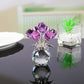 💎 50% DE RÉDUCTION ! 💎 Figurine Éternelle en Cristal – Rose dans un Vase, Symbole d’Amour Inaltérable & Décoration de Luxe 🌹✨