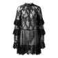 👗 PROMO LIMITÉE 50% DE RÉDUCTION ! 💥 Robe Femme Dentelle Ajourée – Manches Rouches, Coupe Fluide, Romantique ✨