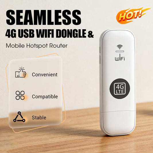 💎60% DE RÉDUCTION ! 💎 Clé USB WiFi 4G Portable – Hotspot Mobile Plug-and-Play, 150 Mbps & Compact
