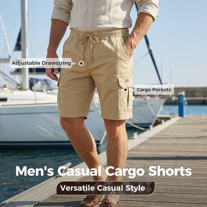 💎 -50% SUR LE SHORT CARGO HOMME ! 💎 Multi-Poches, Tissu Respirant & Cordon Ajustable pour un Style Décontracté Pro🩳