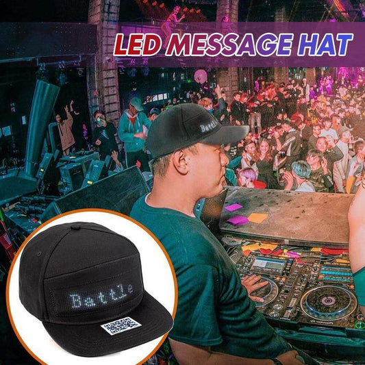 60% DE RÉDUCTION ! 💎 Casquette LED Message – Personnalisable via App, Étanche & Parfaite pour Fêtes, Sports & Soirées