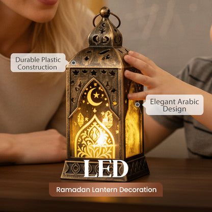 💎 ACHETEZ 2, OBTENEZ 1 GRATUITEMENT ! 💎 Lanternes LED Ramadan – Design Arabe Élégant (Lune, Étoile, Mosquée), Sans Flamme & Idéal pour Décoration Intérieure 🌙✨