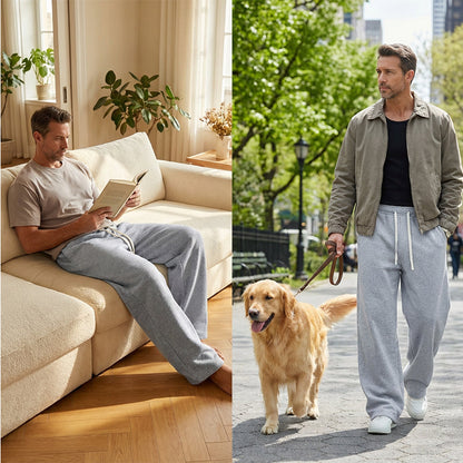 💎 60% DE RÉDUCTION ! 💎 Pantalon Ample pour Homme à Cordon – Polyester Infroissable, Poches Latérales & Coupe Décontractée 🩳👕