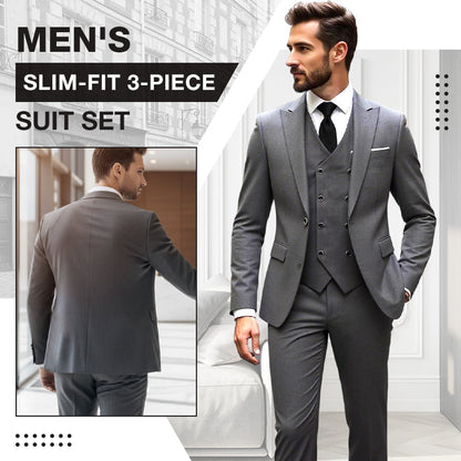 🔥 50% DE RÉDUCTION EXCLUSIVE ! ✨ Costume 3 Pièces Homme Slim Fit – Look Complet Pro & Cérémonie 🤵