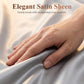 💎 50% DE RÉDUCTION ! 💎 Drap Plat en Satin Uni – Toucher Extrêmement Doux, Sensation Apaisante & Idéal pour le Sommeil 😴✨