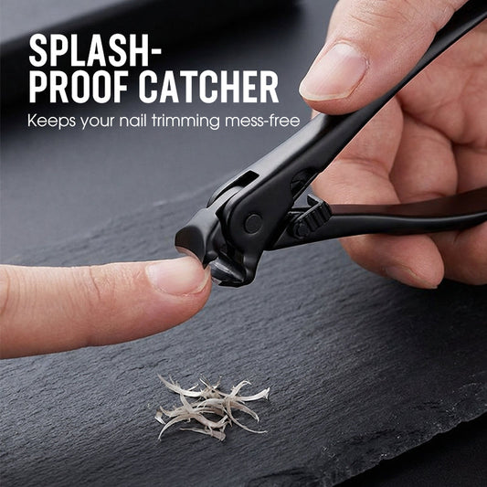 🎉 Soldes 2026 — Plus de 76 000 vendus ! ✂️ Coupe-ongles en acier inoxydable – Long manche, tête inclinée 45°, anti-éclaboussures 🖤