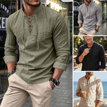 💎 50% DE RÉDUCTION ! 💎 Offre à Durée Limitée - Chemise Unie Décontractée pour Homme – Col Moderne, Manches à Boutons & Couleurs Polyvalentes 👔
