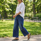🎉 60% DE RÉDUCTION! 👖 NOUVELLE SILHOUETTE 2026 – JEAN DÉCONTRACTÉ À JAMBES ÉVASÉES, FLATTEUR POUR TOUTES