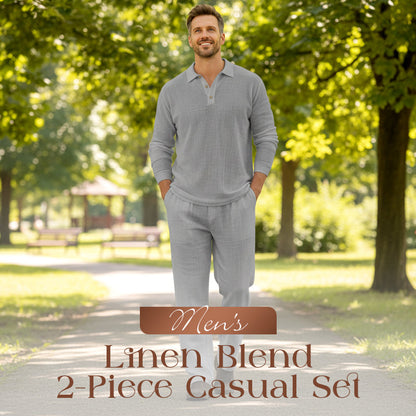 💎 -50% SUR L'ENSEMBLE 2 PIÈCES EN LIN ! 💎 Respirant, Coupe Ample & Poches Pratiques pour Homme 👕