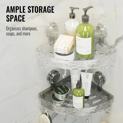 💎 50% DE RÉDUCTION ! 💎 Porte-Savon Mural avec Ventouses & Crochets – Installation Sans Perçage, Drainage Rapide & Rangement Optimisé