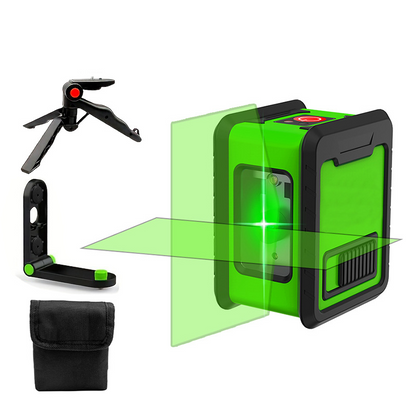💎 50% DE RÉDUCTION ! 💎 Mini Niveau Laser à Lignes Croisées Haute Précision – Laser Vert, IP54 & Trépied Inclus 📏💚