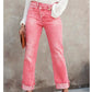 👖 PROMO LIMITÉE 50% DE RÉDUCTION ! ✨ Jean Taille Haute pour Femme – Stretch, Jambe Droite, Denim ✨