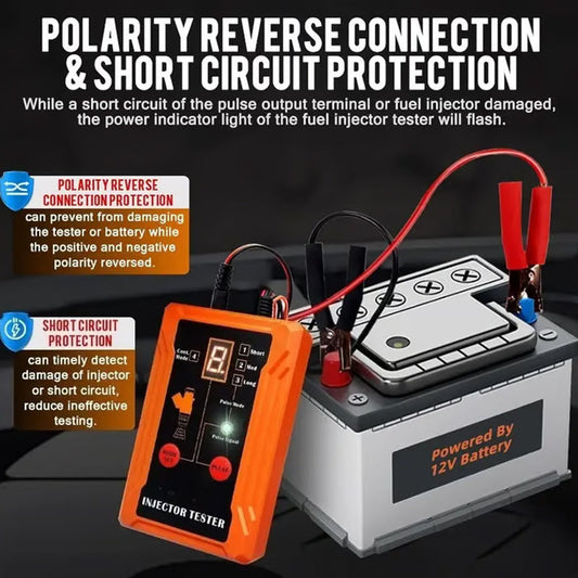🔧 PROMO LIMITÉE 50% DE RÉDUCTION ! 💥 Testeur & Nettoyeur d'Injecteurs 4 Modes – Diagnostic Précis, Alimentation 12V, LED ✨