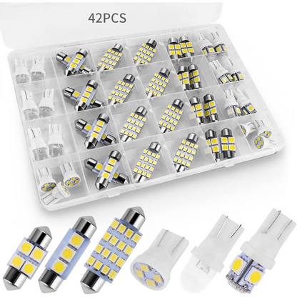 🎉 Soldes 2026 — Plus de 48 000 Vendus !💡Kit Éclairage Intérieur LED – 42 Pièces, Puce 2835 🚗