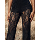 💎 60% DE RÉDUCTION ! 💎 Pantalon Évasé en Dentelle, Taille Haute & Doublure Intégrée – Style Boho-Chic & Silhouette Allongée 🌸👖
