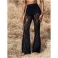 💎 60% DE RÉDUCTION ! 💎 Pantalon Évasé en Dentelle, Taille Haute & Doublure Intégrée – Style Boho-Chic & Silhouette Allongée 🌸👖