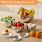 🎉 Soldes 2026 — Plus de 58 000 Vendus ! 🥣 6 Bols en Acier Inoxydable – Inox 304 – 3 Râpes Incluses 🍽️