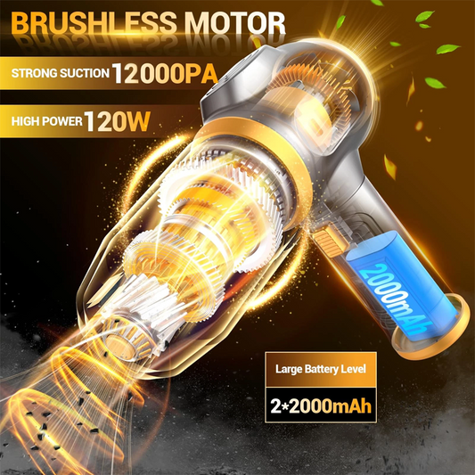 🎉 Soldes 2026 — Plus de 55 000 vendus ! 🧹 Mini aspirateur portatif sans fil 4-en-1 – 12 000 Pa, léger et puissant 💨