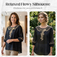 🌸 PROMO LIMITÉE 50% DE RÉDUCTION ! 💥 Blouse Femme Brodée Coton-Lin – Broderie Florale, Encolure Ronde, Coupe Fluide ✨