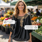🌸 PROMO LIMITÉE 50% DE RÉDUCTION ! 💥 Blouse Femme Brodée Coton-Lin – Broderie Florale, Encolure Ronde, Coupe Fluide ✨