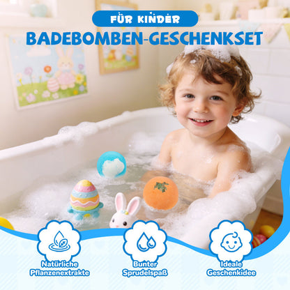 💎 -50% SUR COFFRET DE 12 BOMBES DE BAIN PARFUMÉES ! 💎 Avec Jouet Surprise & Extraits Botaniques pour Bébé ✨