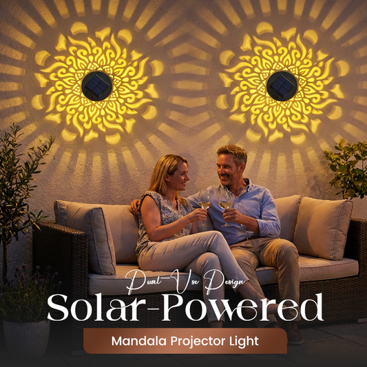 💎 50% DE RÉDUCTION ! 💎 Projecteur de Mandalas Solaire – Éclairage Automatique IP65, Projection Artistique & Zéro Électricité 🌞🌀