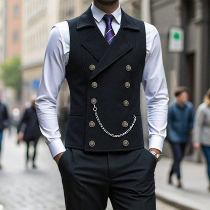 💎 52% DE RÉDUCTION ! 💎 Gilet habillé homme casual rétro coupe slim pour costume ou smoking 👔🖤