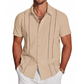 👔 PROMO LIMITÉE 50% DE RÉDUCTION ! 💥 Chemise Décontractée Manches Courtes – Coupe Structurée, Respirante, Polyvalente ✨