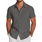 👔 PROMO LIMITÉE 50% DE RÉDUCTION ! 💥 Chemise Décontractée Manches Courtes – Coupe Structurée, Respirante, Polyvalente ✨