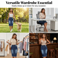 💎 -50% JUPE EN JEAN TAILLE HAUTE ! 💎 Ourlet Effiloché, Coupe A-Line & Denim Stretch – L'Indispensable Vintage