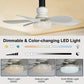 💡 PROMO LIMITÉE 50% DE RÉDUCTION ! 🌀 Ventilateur de Plafond Portable 2-en-1 – Installation Express, LED 4500 Lumens, Silencieux 🏠