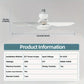 💡 PROMO LIMITÉE 50% DE RÉDUCTION ! 🌀 Ventilateur de Plafond Portable 2-en-1 – Installation Express, LED 4500 Lumens, Silencieux 🏠