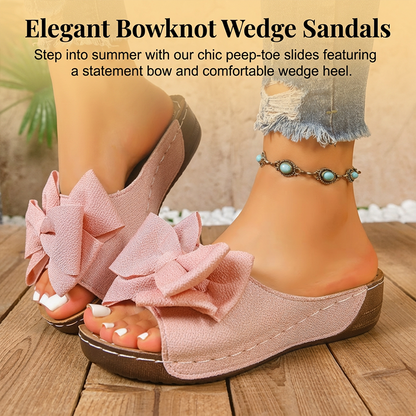 💎 -60% VENTE FLASH ! 💎 Sandales Compensées à Nœud : Élégance, Confort & Semelle Antidérapante pour l'Été