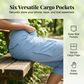 👕 PROMO LIMITÉE 50% DE RÉDUCTION ! ✨ Pantacourts cargo léger pour femmes – 6 poches, coupe détendue, taille réglable 🍂