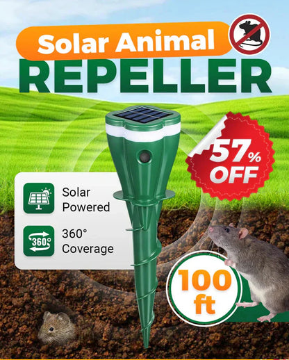💎 -57% SUR LE RÉPULSIF SOLAIRE ! 💎 Étanche, Installation à Vis & Protection Efficace contre les Taupes ✨