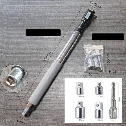 💎 -50% SUR LA CLÉ À CLIQUET MULTIFONCTION ! 💎 Acier Chrome Vanadium, Poignée Longue & Extension Intégrée pour Mécanique Pro