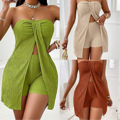 💎 -50% SUR L'ENSEMBLE BUSTIER FENDU ! 💎 Chic, Confortable & Parfait pour l'Été et les Vacances 🌴