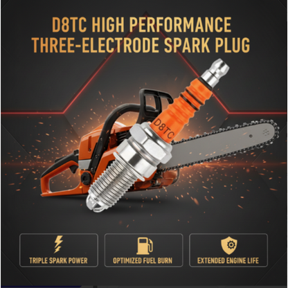 💎 -50% SUR LA BOUGIE D'ALLUMAGE D8TC ! 💎 3 Électrodes, Puissance Maximale & Économie de Carburant pour Votre Moteur 🏍️
