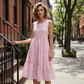🌼 PROMO LIMITÉE : 50% DE RÉDUCTION ! 👗 Robe d'Été sans Manches à Carreaux – Coupe Trapèze, Tissu Léger & Style Bohème Décontracté 🌸