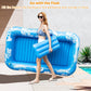 ☀️ PROMO LIMITÉE 50% DE RÉDUCTION ! 🌊 Chaise Longue Gonflable Piscine – Double, 208cm, 159kg, Porte-Gobelets 🏖️