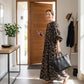 🎉 Soldes 2026 — Plus de 50 000 vendus ! 👗 Robe Chemise Longue Oversize Imprimé Léopard – Manches Bouffantes 🌿
