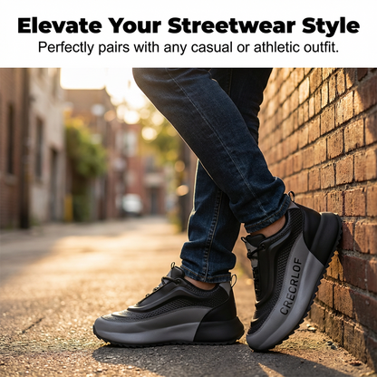 👟 PROMO FLASH 50% DE RÉDUCTION ! ✨ Chaussures à Semelle Épaisse pour Hommes – Antidérapantes, Rembourrées & Design Tendance 🏃‍♂️