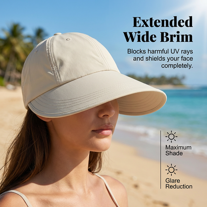 💎 -50% sur Chapeau de Soleil à Large Bord pour Femme！💎 Protection UV, Séchage Rapide & Confort Optimal pour le Plein Air✨