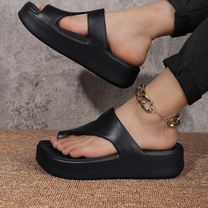 👡 PROMO LIMITÉE 50% DE RÉDUCTION ! ✨ Sandales Compensées Bout Ouvert Femme – Plateforme Légère, Bride Orteil, Antidérapantes 🌿