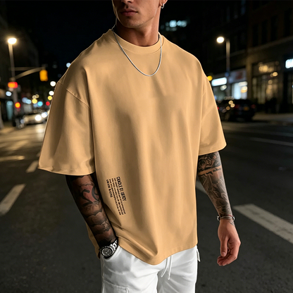 👕 50% DE RÉDUCTION ! T-Shirt Homme Coupe Oversize – Mélange Coton Premium, Imprimé Urbain & Style Décontracté 🆒✨