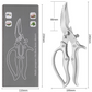 ✂️ ACHETEZ 2, OBTENEZ 1 GRATUIT ! Ciseaux de Cuisine Multifonctions – Acier Inox, Ergonomiques & 5-en-1 🍗✨